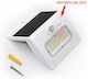 Adeleq Wall Mounted Solar Light 3W 300lm Natural White 4000K with Motion Sensor and Photocell IP65