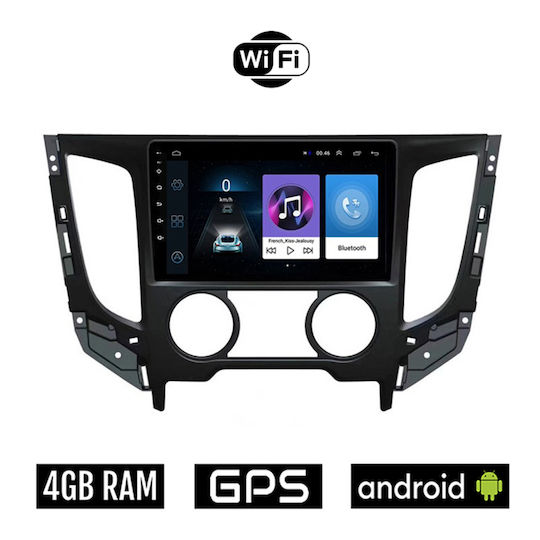 Car Audio System for Fiat Fullback 2016> with A/C (Bluetooth/USB/AUX/WiFi/GPS/Apple-Carplay/Android-Auto) with Touch Screen 9"