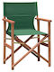 Scaun de regizor Lemn Verde 49.5x54x84.5cm