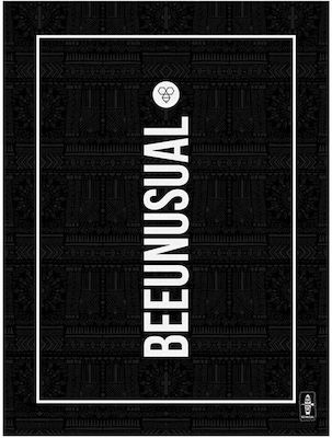 Bee. Unusual. Baloo Beach Towel Black 200x150cm.