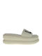 Aria 06 Women's Flat Sandals Flatforms in White Color