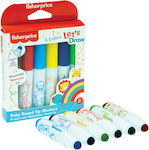 Fisher Price Baby Round Tip Drawing Markers Set 6 Colors 321-00005