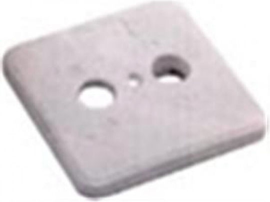 Tele TV-Antenna Socket Front in White Color SBP-1