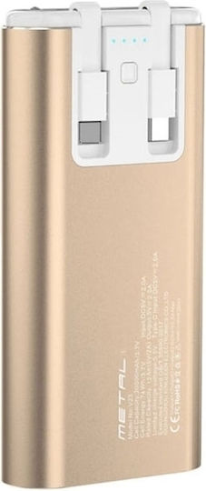 PZX V23 Power Bank 20000mAh с USB-A порт Златист