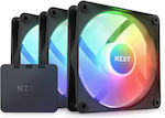 NZXT F120 RGB Core Gehäuselüfter mit Verbindung 4-Pin PWM 3Stück Schwarz