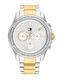Tommy Hilfiger Brooklyn Γυναικείο Ρολόι 40mm Χρονογράφος Μπαταρίας με Ασημί Μεταλλικό Μπρασελέ