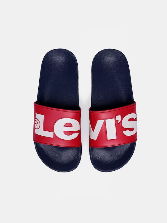 Levi's Παιδικές Σαγιονάρες Slides Κόκκινες