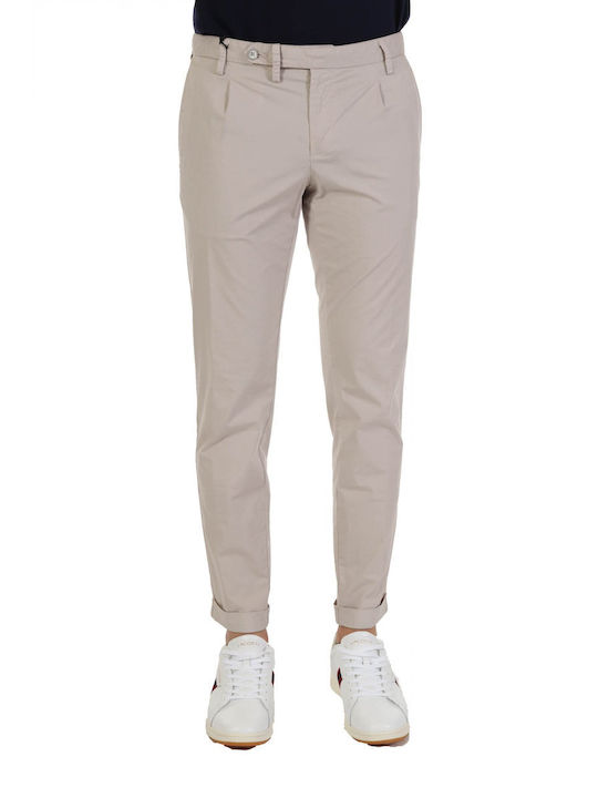 AT.P.CO CHINO TROUSERS WITH PLEATS SASAP353 TC506/T GREY