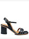Leder Sandalen Schwarz