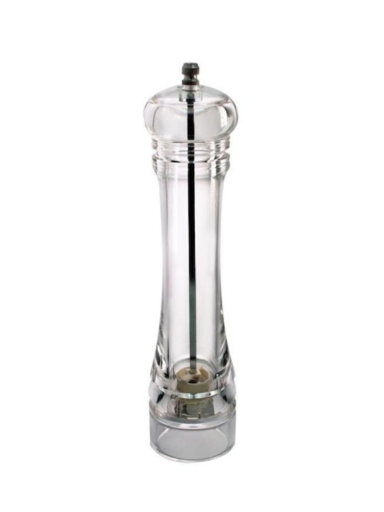 Manual Plastic Spice Mill 25cm Transparent