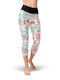 leggings white tropical