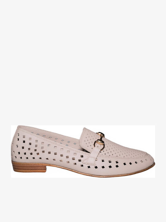 Mago Shoes Δερμάτινα Γυναικεία Μοκασίνια σε Μπε...