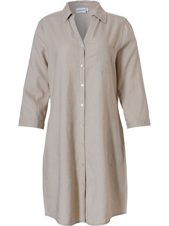 Long-sleeved dress with buttons on the front - sunny day - 16231-218-6 Pastunette