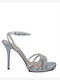 Mourtzi -L Leder Damen Sandalen in Silber Farbe