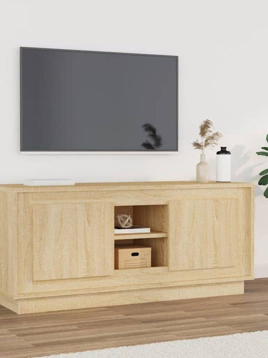 TV-Ständer Beige Μ102xΠ35xΥ45cm