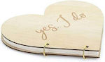 Wooden Wish Book - Heart Yes I do