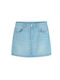 Kinder Jeansrock Einfarbig Hellblau