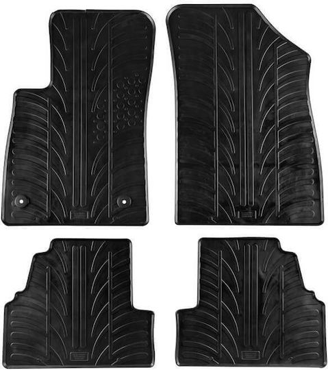 Lampa Set of Front and Rear Mats 4pcs for Opel Mokka Chevrolet Trax 2012-2019 Black
