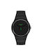 Swatch Neuzeit Watch with Black Rubber Strap