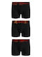 Samurai Herren Boxershorts Schwarz 3Packung