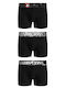 Diamond Herren Boxershorts Schwarz 3Packung