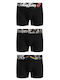 Rock Herren Boxershorts Schwarz 3Packung