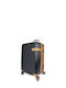 Ithaki Cabin Travel Suitcase Hard Black with 4 Wheels Height 55cm 01000498