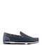 Men's Synthetic Leather Moccasins Blue