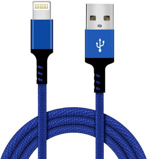 Chengxin GS06 Braided USB-A to Lightning Cable Blue 1.64m