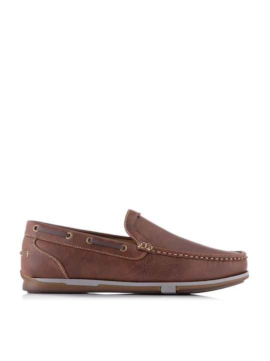 Cockers Men's Synthetic Leather Moccasins Brown