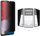 9H Premium 0.3mm Full Glue Privacy Full Face Tempered Glass Μαύρο (Galaxy A13 5G)