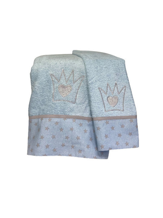 abo Set de prosoape pentru copii 2pcs Little Prince Albastre