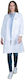 Alezi Women's Medical Dressing Gown White