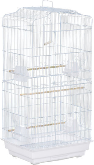 Pawhut Bird Cage 46.5x35.5x92cm. D10-018V01WT