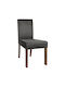 Τ-12 Dining Room Fabric Chair Gray 45x45x90cm 2pcs