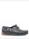 7625 Δερμάτινα Ανδρικά Boat Shoes σε Μπλε Χρώμα