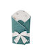 Ekokids Pătură Pepinieră Swaddling pături Mint Houses Catifea Verde 75x75cm