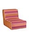 Atmosphera Sitzsäcke & Poufs Wasserdichte Fuchsie Gestreift 90x60x70cm