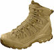 Salomon Cizme Militare Ghete Scurte Quest 4D GTX Impermeabile Cu Membrană Gore-Tex Din Piele Bej