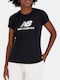 New Balance Women's Athletic T-shirt Black
