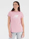 New Balance Γυναικείο Αθλητικό T-shirt Fast Drying Ροζ