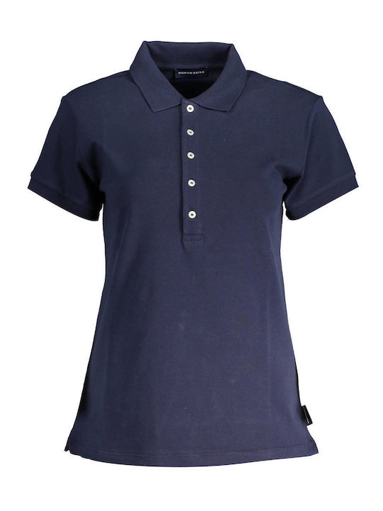 North Sails Women's Polo Shirt Short Sleeve Blue