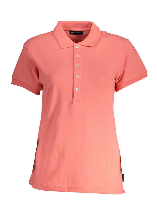 North Sails Women's Polo Shirt Short Sleeve Pink