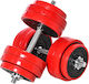 HomCom Barbell and Dumbbell Dumbbell Set with Bar 25kg