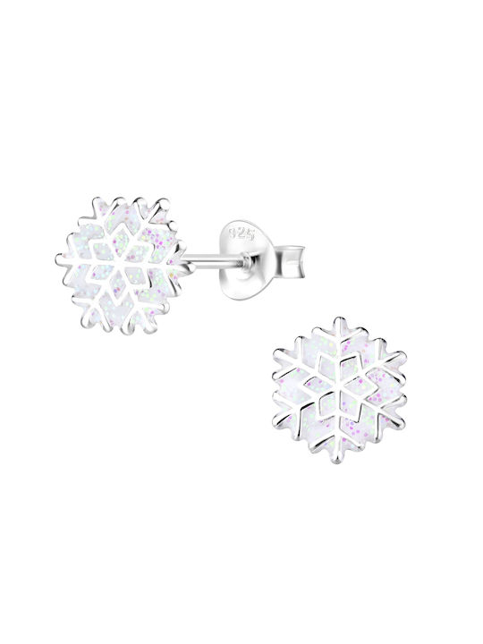 Bellita Children's Hypoallergenic Earrings Snowflakes made of Silver 925