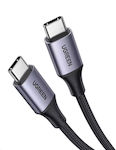 Ugreen Braided USB 2.0 Cable USB-C male - USB-C male Gray 1m (15311)