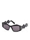 GCDS Women's Sunglasses with Black Plastic Frame and Gray Lens GD0023 01A