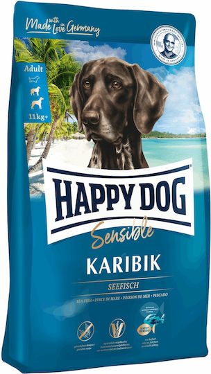 Happy Dog Sensible Karibik 11kg Dry Food Grain-Free & Gluten-Free for Adult Dogs with Potatoes and Fish