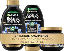 Garnier Magnetic Charcoal & Black Seed Oil Set de Îngrijire a Părului 3buc
