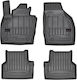 Frogum Set of Front and Rear Mats 4pcs Tray Type for Audi Q3 2011-2018 Black